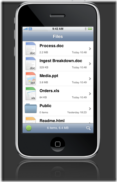 Aggregated Intelligence: iPhone Apps - File manager